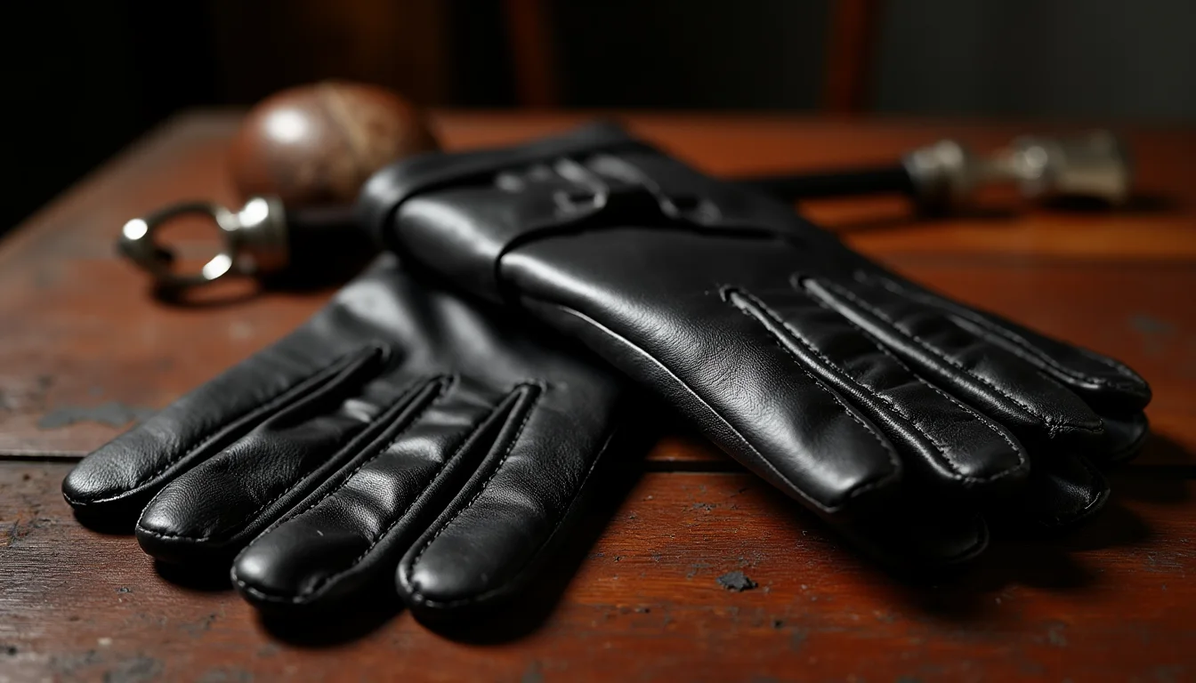 gants de cuir, cravache, ambiance feutrée